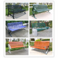 Street furniture China metal outdoor bench wooden street bench